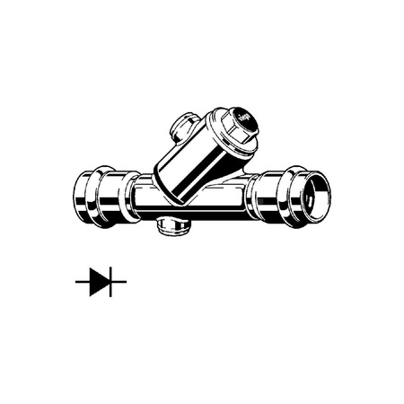Zawór odcinający VIEGA 2339.4 (stan surowy) 3/4'' (20) 22 mm mz x mz, max. 90'C