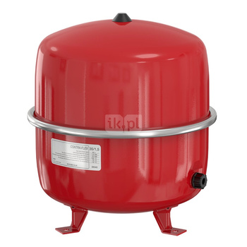 Naczynie wzbiorcze stojące FLAMCO MEIBES Contraflex, pojemność 35 l 0.5-, 3 bar / 120'C fi3/4'', kolor czerwony, do instalacji chłodn.C.O.