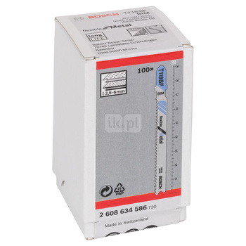 Brzeszczot do wyrzynarek T 118 BF 100 szt.