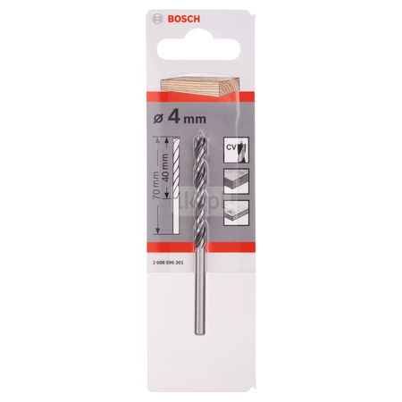 Standardowe, spiralne wiertło do drewna 4x30/70 NS