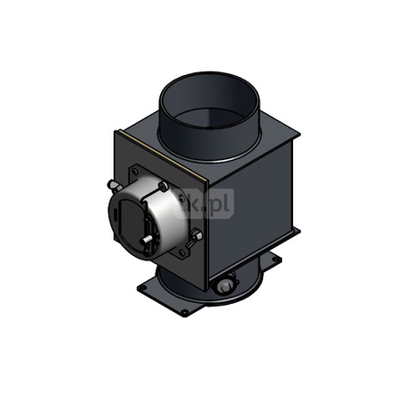 Regulator ciągu kominowego kpl. (regulator + adapter czopucha)