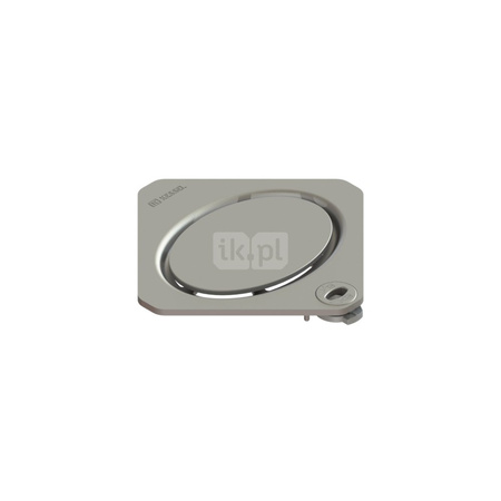 Kratka ze wzorem owalu 120x120,stal nierdz., Kl. L15