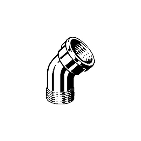 Łuk 45' VIEGA 3121 Jednoczęściowy, brąz / brąz, 3/8'' (gz x gw)