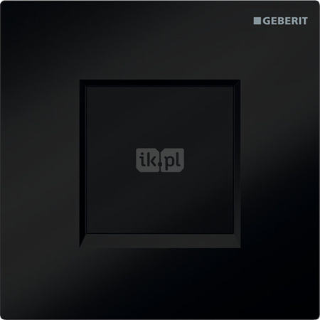 Elektroniczny zawór spłukujący Geberit do pisuaru, zasilanie bateryjne, Typ 30, czarny-chrom bł.