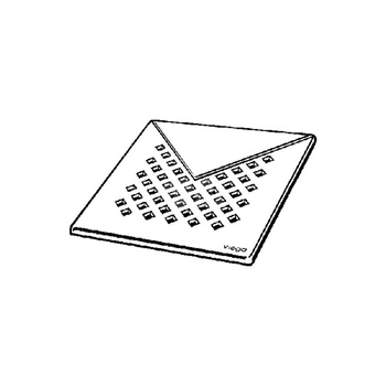 Advantix-ruszt Visign RS1 stal nierdzewna 1.4301, wymiar systemowy 145, masywne wykonanie, nr wzoru 4929.1 L: 143 B: 143 H: 5