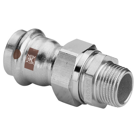 Dwuzłącze VIEGA 1765, stal nierdzewna / stal nierdzewna, 28 mm x 1'' (zz x gz)