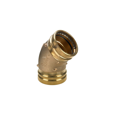 Łuk Sanpress 45' VIEGA 2226XL Jednoczęściowy, brąz (Stan surowy) / brąz, 108 mm (mz x mz) z uszczelką