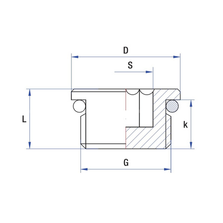 Korek RUMET mosiądz 1/2'' na imbus