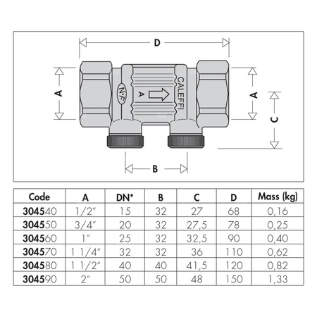 Zawór zwrotny. Typu EA. Z możliwością nadzoru. Przyłącza z gwintem wewnętrznym 1”