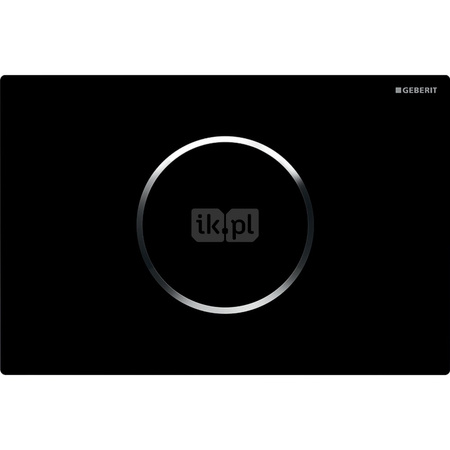 Elektroniczny zestaw uruchamiający WC Geberit, IR, Sigma10, 12cm, czarny-chrom bł.
