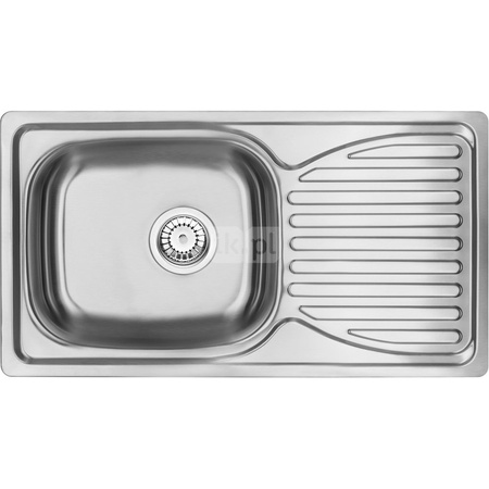 Deante Doppio Zlewozmywak 1-komorowy z ociekaczem - satyna