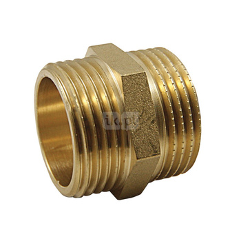 Nypel solar AGAFLEX, mosiądz, 1'' (gz x gz)