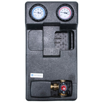 Grupa pompowa AFRISO PrimoTherm 180-2 DN25 3-WM-SM Vario GZ x GW 1 1/2'' x 1'', z zaworem mieszającym, z izolacją, z siłownikiem arm 343 proclick
