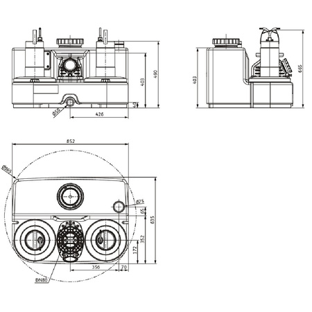Wilo-DrainLift SANI-L.12M/4C przepompownia ścieków