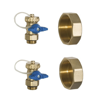 Zestaw 2 zaślepki + 2 spusty mosiądz KIT ACCESSORI X INDU2054