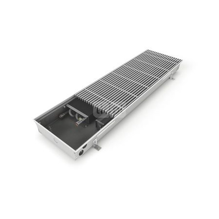 Grzejnik konwektorowy ZEHNDER Terraline Neo, wym. 140 x 1900 mm, kolor aluminiowy naturalny, moc 1800 W