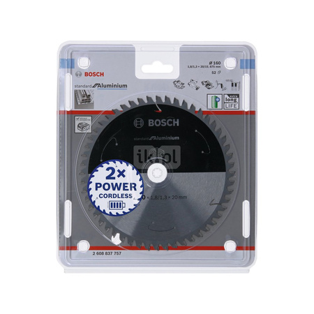 Ostrze do piły tarczowej bezprzewodowej Standard for Aluminium 173 x 1,8 / 1,3 x 20 T60