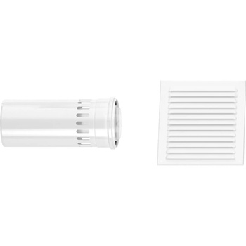 Zestaw przedłużający B33 (2659), zasys powietrza z pomieszczenia dla systemu odprowadzania spalin w szachcie, tworzywo polimerowe PP /stal