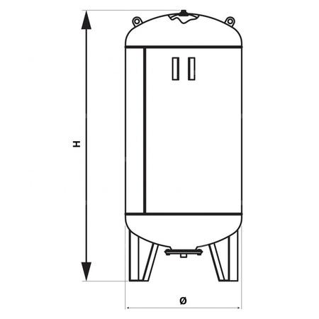 Naczynie SV200 solarne stojące