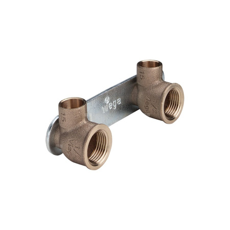 Uchwyt montażowy ścienny VIEGA 94476.21, rozstaw 80 mm, gw x lw, 1/2'' x 15mm