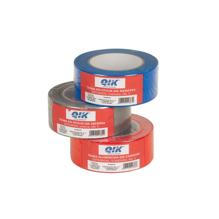 Taśma samoprzylepna QIK do otulin, kolor niebieski 48 mm x 9 m