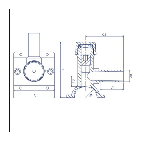 Trójnik siodłowy z nawiertką PE100RC d 110/50 FOX