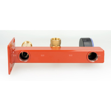 Zespół przyłączeniowy AFRISO BSS 3/4'' GW x GW, max. 3 bar + wskaźnik ciśnienia