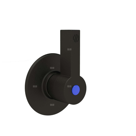 TEXAS pokrętło czarne z rozetą