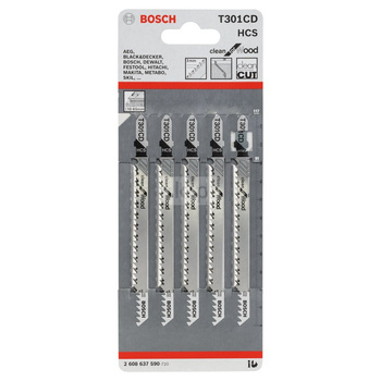 Brzeszczot do wyrzynarek T 301 CD 5 szt. NS