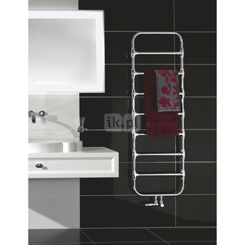 Grzejnik elektryczny ZEHNDER Nobis 1104 x 500 mm, kolor chrom, moc 150 W