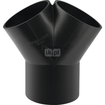 Trójnik GEBERIT HDPE 60' polietylen 75 mm x 56 mm x 56 mm (sw x sw x sw)