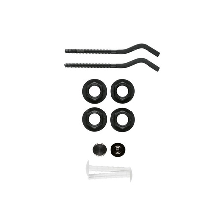 Komplet korków i haków grzejnikowych w kolorze czarnym