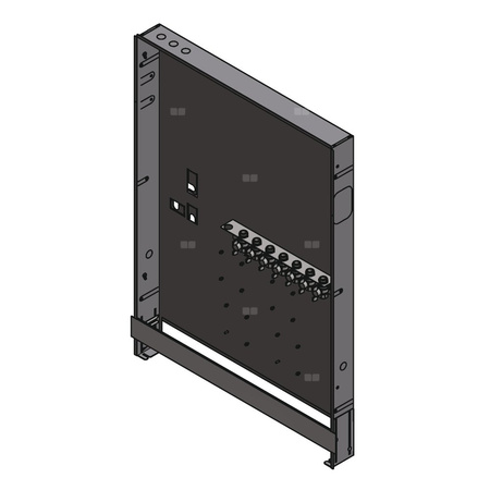Skrzynka wnękowa 850x910x110, zawiera szyny montażowe