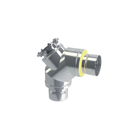 ST Kolano rewizyjne kołnierzowe DL-BGRFC 90 500