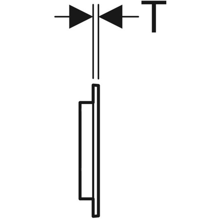 ECLIPSE 2 przycisk spłukujący, chrom