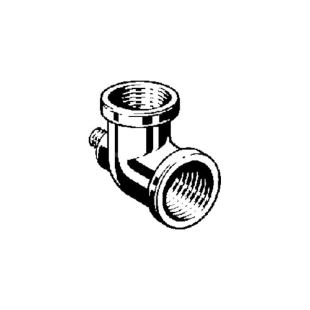 Kolano przyłączeniowe 90' VIEGA 94477.0-713 Jednoczęściowy, brąz / brąz, 3/4'' (gw x gw), (głębokość: 15 mm)