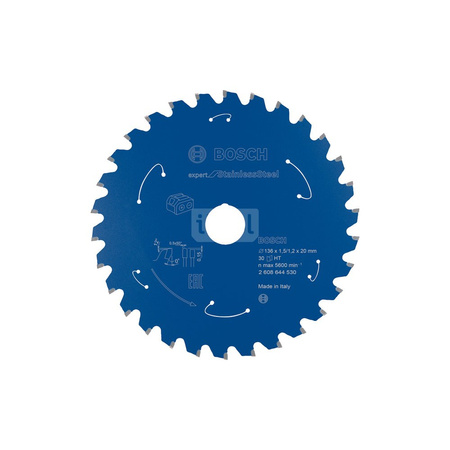 Ostrze do piły tarczowej bezprzewodowej Expert for Stainless Steel 136 x 1,5 / 1,2 x 20 T30
