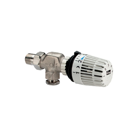 Zawór osiowy mosiądz niklowany, nr wzoru 1075.96 d: 15 R: ½