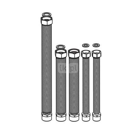 Zestaw elestycznych rur do podłączenia kotła w przypadku wymiany urządzenia