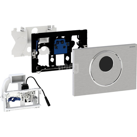 Elektroniczny zestaw uruchamiający WC Geberit, IR, Sigma10, 8cm(2016), stal nierdz.