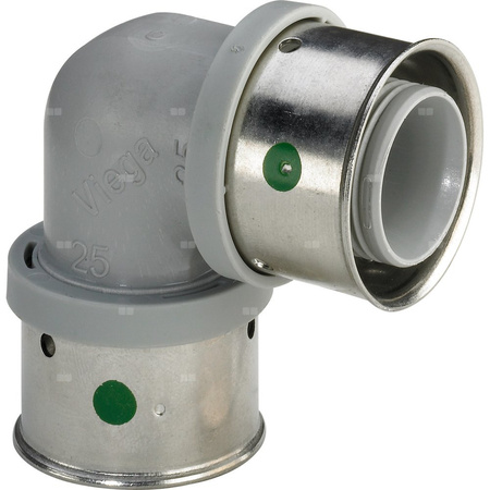 Łuk Smartpress 90' VIEGA 4716, tworzywo sztuczne / stal, 20 mm (zw x zw)