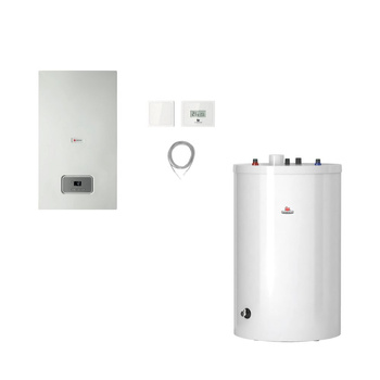 Pakiet - Kocioł gazowy jednofunkcyjny SAUNIER DUVAL Thelia Condens AS 18 kondensacyjny wiszący 5.3-19.1 kW + Regulator internetowy MiGo + Zasobnik c.w.u FE 150/6 BM