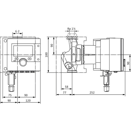 Pompa obiegowa WILO Stratos MAXO-Z 30/0,5-6 PN16 1x230 V 50/60 Hz, PN 16/16bar