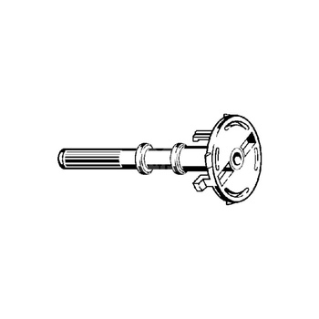 Adapter przeznaczenie: pokrętło z mosiądzu, Multiplex Trio (wcześniejsze wykonanie), tworzywo sztuczne, nr wzoru 6161.29-608 L: 84