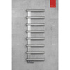 Grzejnik drabinkowy ZEHNDER Chime, wym. 1380 x 500 mm, kolor inox, moc 377W
