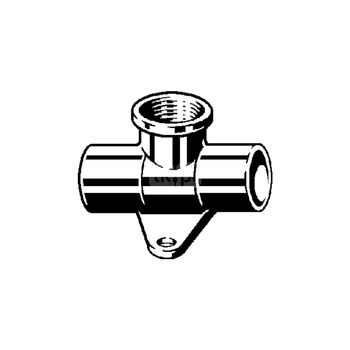 Trójnik VIEGA 94490G brąz 18 mm x 1/2'' x 18 mm (lw x gwm x lw)