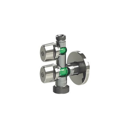 Zawór kulowy ARCO LAVADORA COMBI MAC 1/2'' x 3/8'' GZ z nakrętką, uchwyt: metalowy