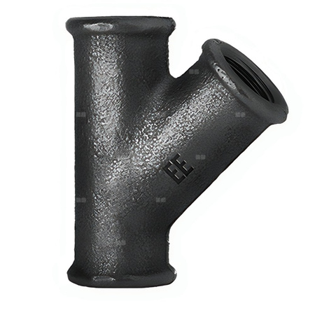 Trójnik ODLEWNIA ZAWIERCIE 30/165 45' żeliwo (czarny) 2'' (gw gazowy walcowy x gw gazowy walcowy x gw gazowy walcowy)