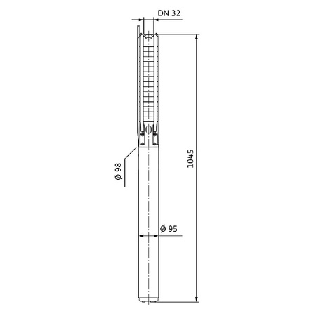 Pompa głębinowa WILO Sub TWI4.03-25-D częstotliwość 50 Hz, moc 2.2 kW 5.6 A, prędkość obrotowa 2845 obr/min, materiał wirnika: stal nierdzewna