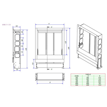 Szafka podtynkowa, stalowa, lakierowana biała VSU-4